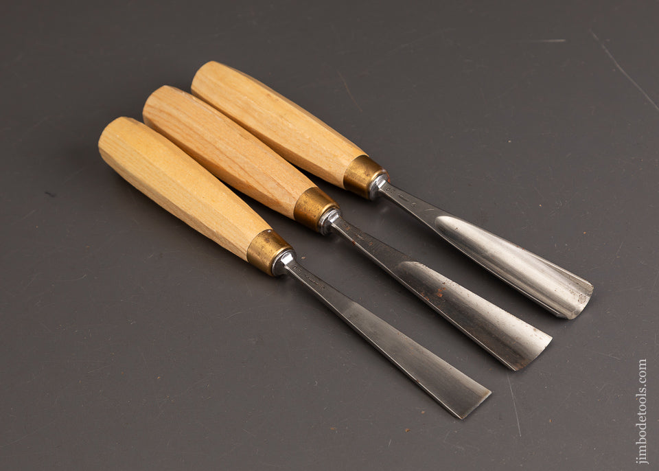 Near-Mint-Set-of-3-AURIOU-Chris-Pye-Carving-Chisels-121242