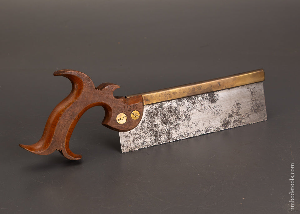 Fantastic-“J.-HOYLAND-&-SONS-PHILADA”-Brass-Back-Saw-121246