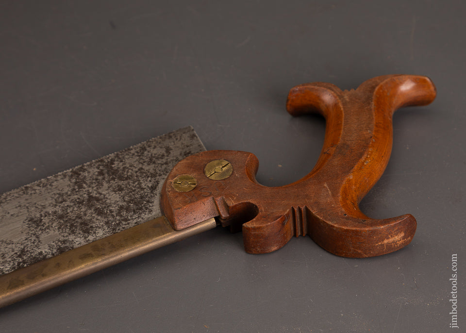 Fantastic-“J.-HOYLAND-&-SONS-PHILADA”-Brass-Back-Saw-121246