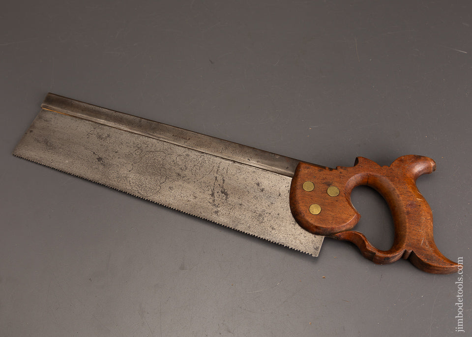 Rare-A.-NICHOLS-(PHILA.)-Early-Back-Saw-121250