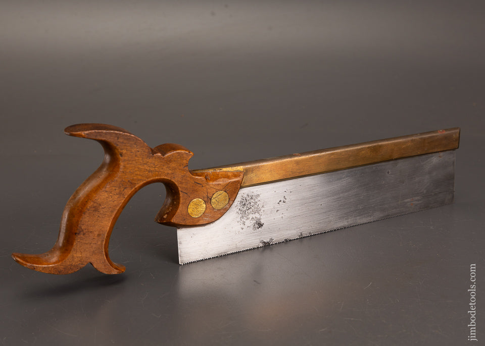 Very-Rare-&-Fine-HOE-&-CO.-NEW-YORK-Brass-Back-Saw-121252