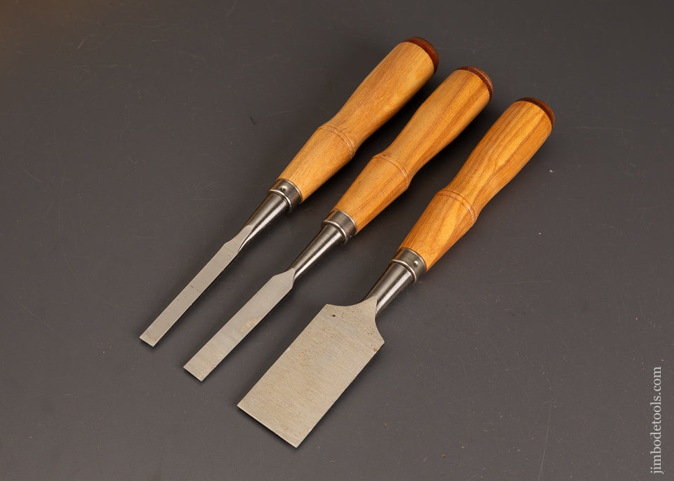 New-Old-Stock-Mint-in-Box-BUCK-BROS.-Set-of-3-Chisels-121263