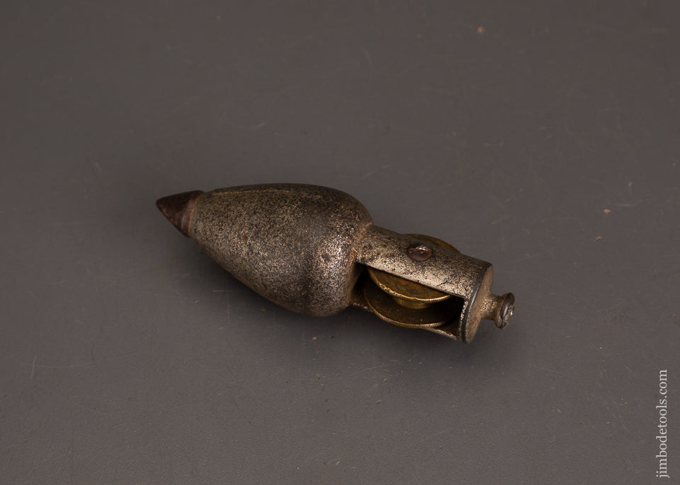 Fine-STANLEY-No.-5-Patented-Reel-Plumb-Bob-121276