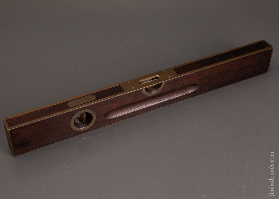 Fine-18-Inch-Rosewood-Brass-Bound-STANLEY-No.-98-Level-121277