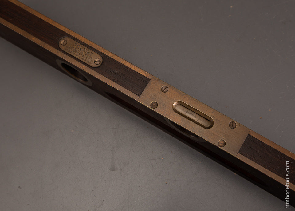 Fine-18-Inch-Rosewood-Brass-Bound-STANLEY-No.-98-Level-121277