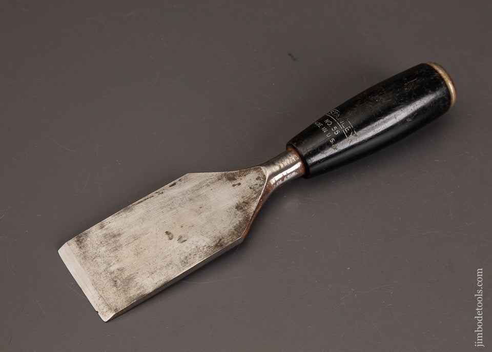 Rare-STANLEY-No.-55-Glazier’s-Chisel-2-Inch-121290