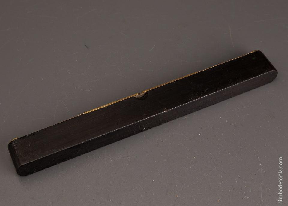 Stunning-Ebony-&-Brass-Repousse-Level-121295