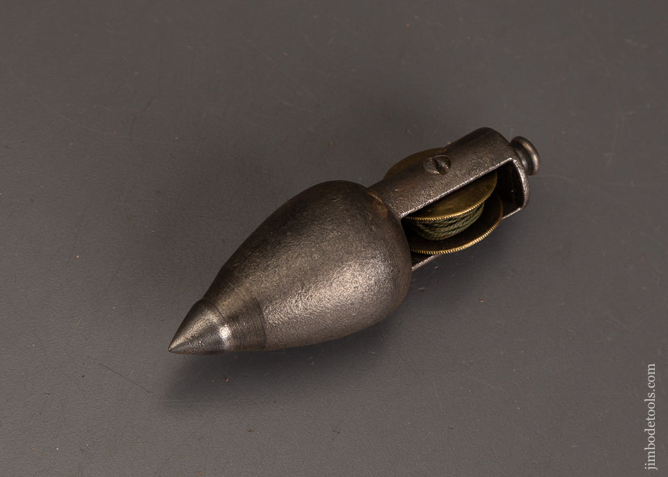 Fine-STANLEY-No.-5-Plumb-Bob-with-Reel-121313
