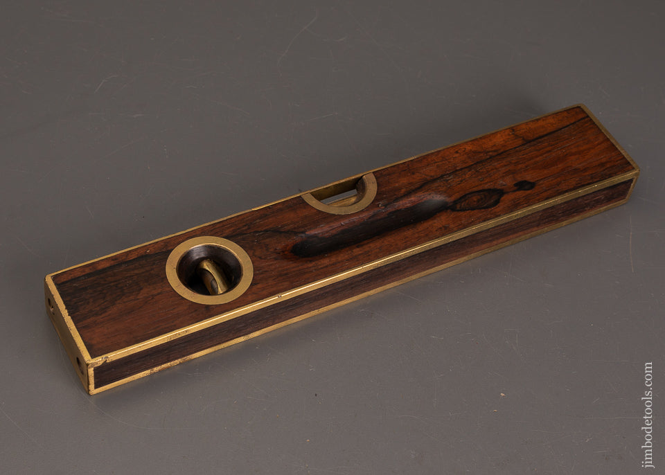 Extra-Fine-STANLEY-No.-98-Brass-Bound-Rosewood-Level-12-Inch-121317
