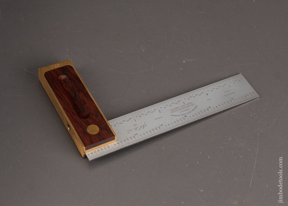Mint-in-Box-BRIDGE-CITY-TOOL-WORKS-Rosewood-AS-7-Adjustable-Try-Square-121323
