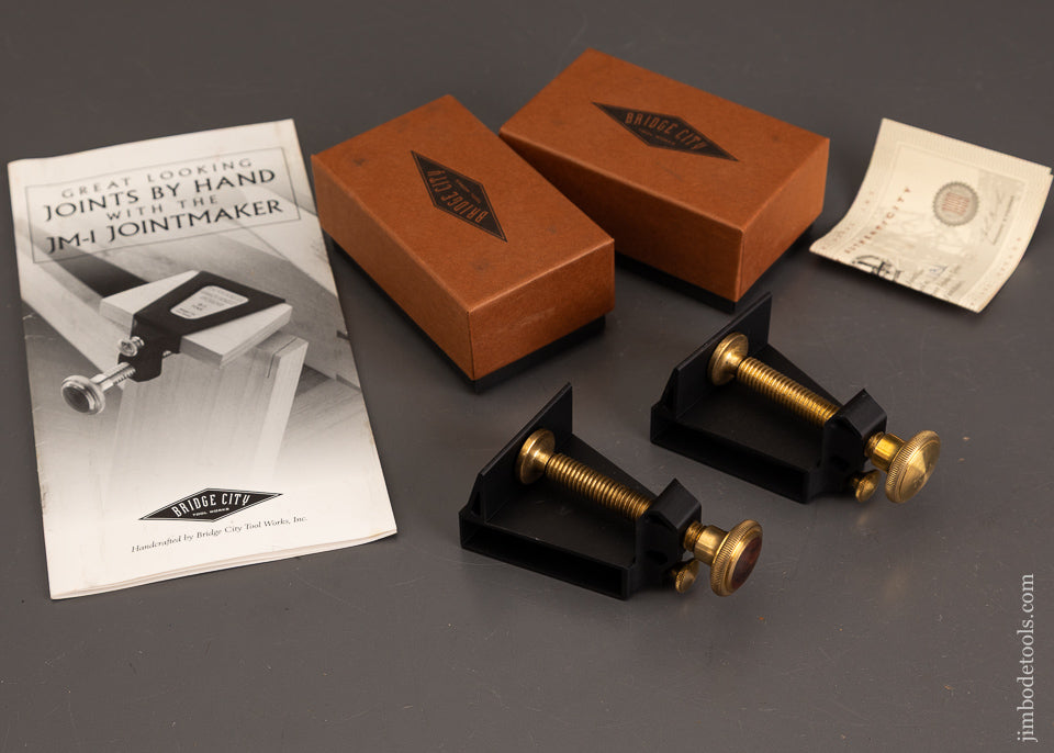 Mint-in-Box-Pair-of-BRIDGE-CITY-TOOL-WORKS-JM-1-Joint-Maker-Clamps-121348