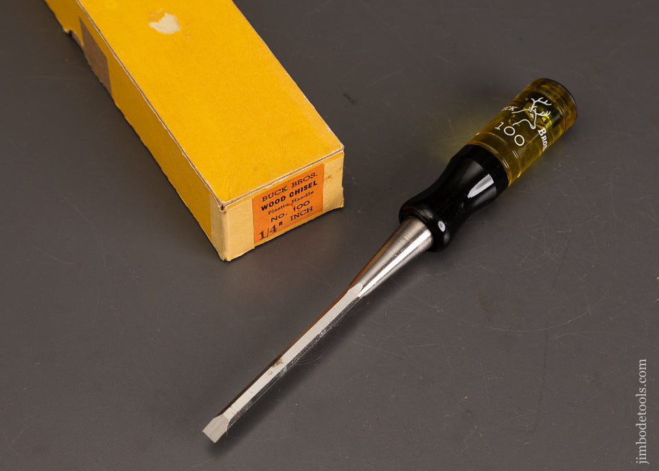 Mint-in-Box-BUCK-BROS.-1/4-Inch-Wood-Chisel-121349A
