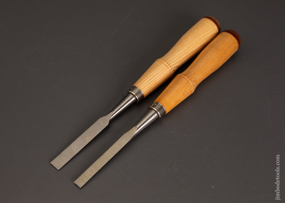 New-Old-Stock-Mint-Set-of-2-BUCK-BROS.-Firmer-Chisels-121371