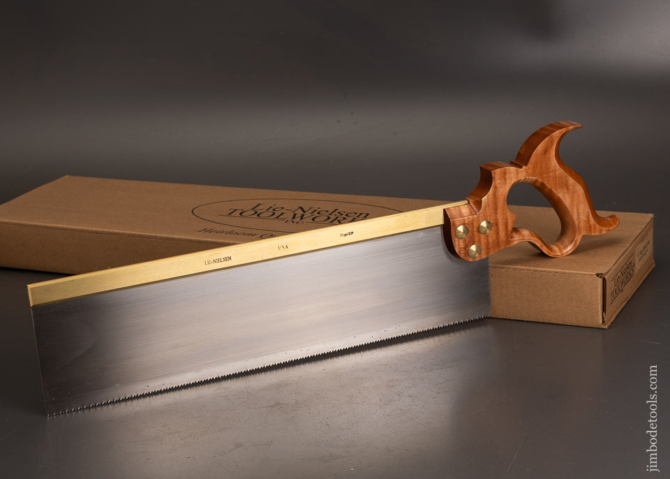 Mint-in-Box-LIE-NIELSEN-16-Inch-Brass-Back-Tenon-Saw-121385