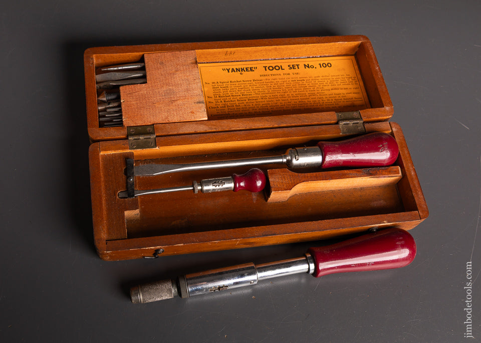 100%-Complete!-YANKEE-Tool-Set-No.-100-NEAR-MINT-in-Original-Box-121389