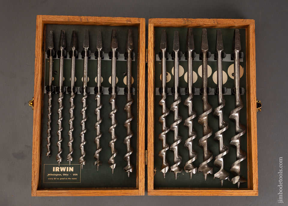 Complete-Set-of-IRWIN-Auger-Bits-in-Original-Box-121390