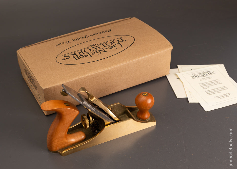 Out-of-Stock-&-Unavailable-LIE-NIELSEN-No.-3-Smooth-Plane-with-50°-Frog-Mint-in-Box-121396