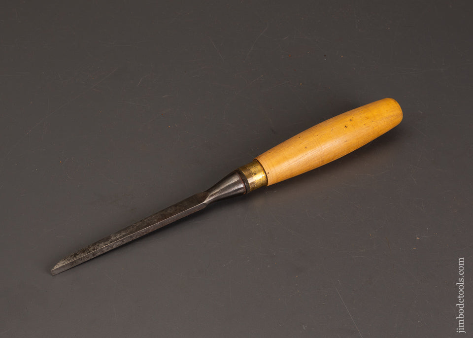 1/4-x-12-Inch-Boxwood-Handled-Mortise-Chisel-Unmarked-121426