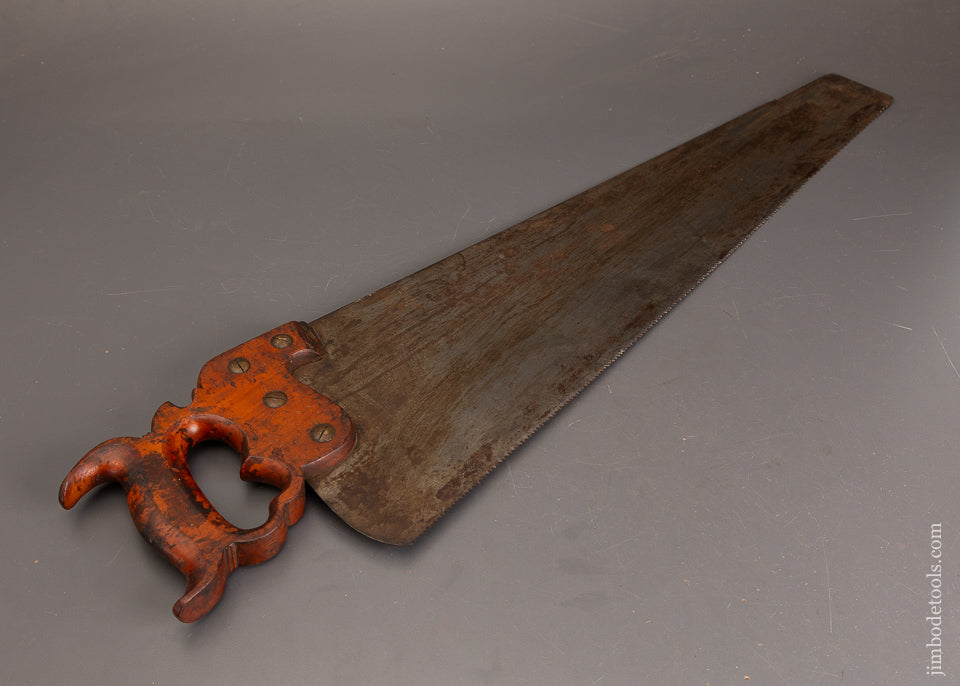 Excellent-Straight-&-Sharp-DISSTON-No.-12-London-Spring-Hand-Saw-121446