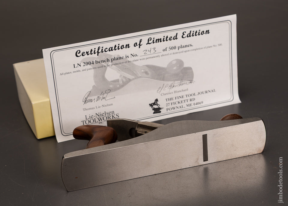 Rare-LIE-NIELSEN-LN2004-(No.-1-1/2-Size)-Smooth-Plane-Mint-in-Box-121453-AS-OF-AUG-10