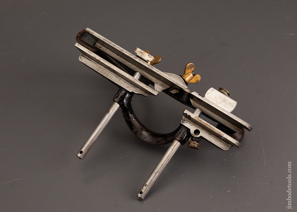 Fine-Early-STANLEY-No.-46-Skew-Plow-Plane-with-10-Cutters-121456