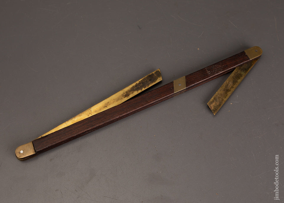 A.-MATHIESON-&-SONS-Rosewood-&-Brass-Shipwright’s-Double-Bevel-Square-121457