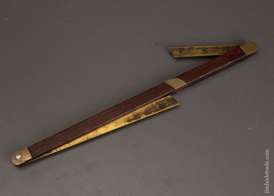A.-MATHIESON-&-SONS-Rosewood-&-Brass-Shipwright’s-Double-Bevel-Square-121457