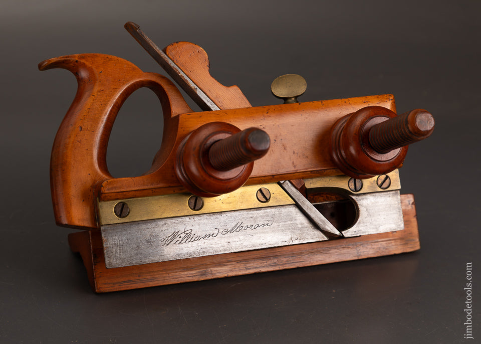 Fabulous-Solid-Boxwood-Screw-Arm-Plow-Plane-by-J.-KELLOGG-Amherst,-MS-121465