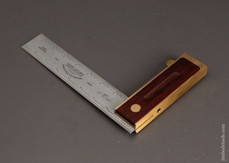 BRIDGE-CITY-TOOL-WORKS-AS-9-Adjustable-Try-Square-Near-Mint-in-Box-121473