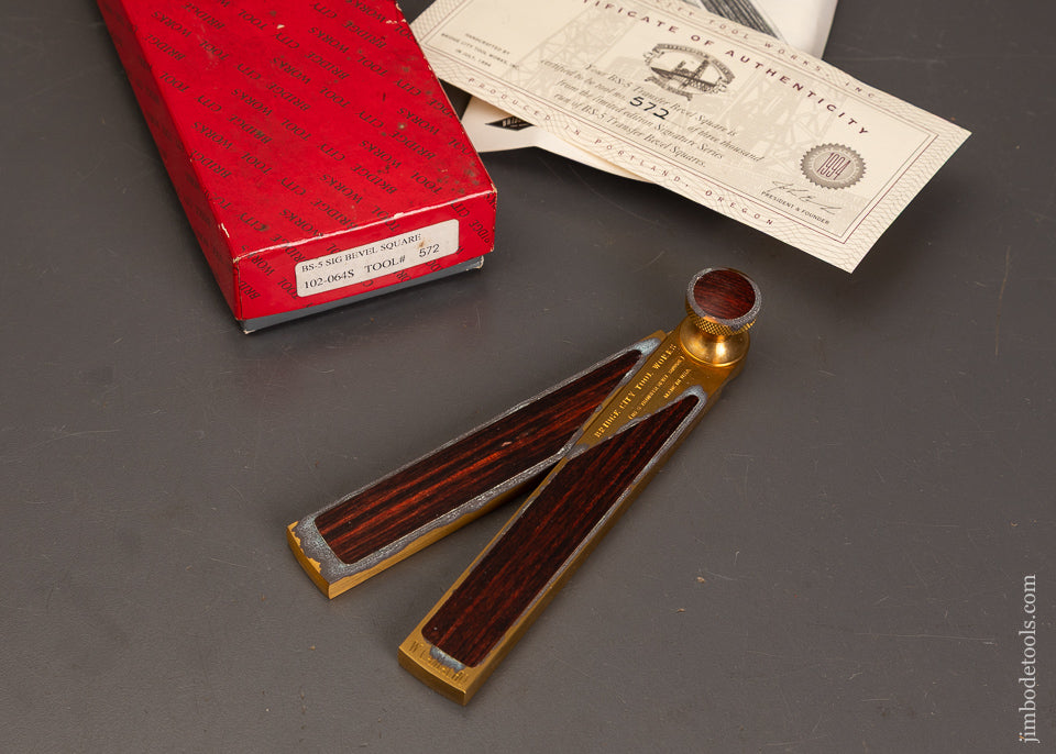 BRIDGE-CITY-TOOL-WORKS-BS-5-Bevel-Square-in-Original-Box-121475
