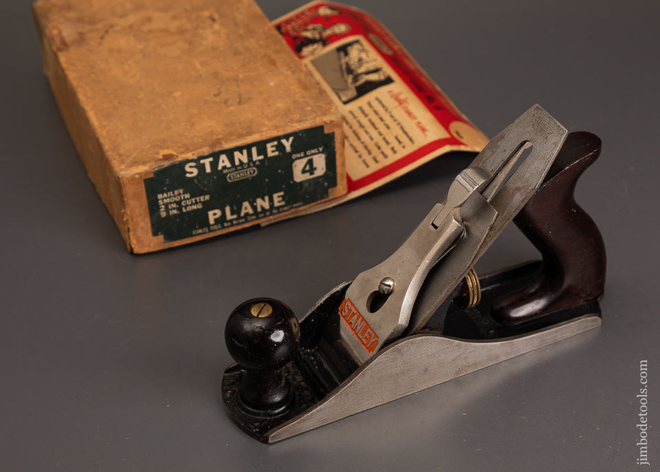 STANLEY-No.-4-Smooth-Plane-Near-Mint-in-Box-Rare-Display-Box-121510