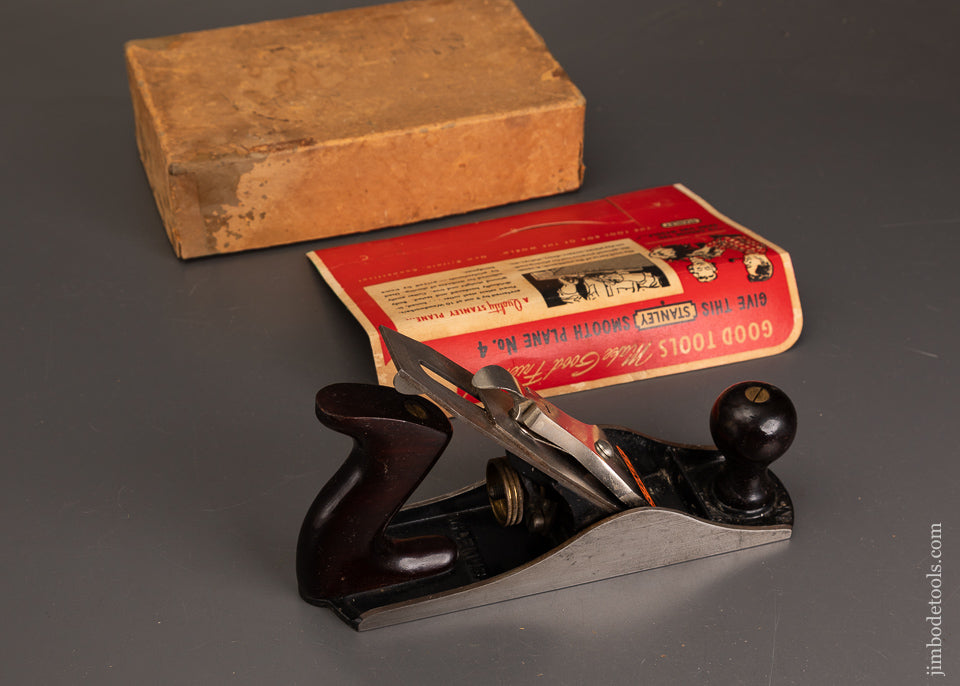 STANLEY-No.-4-Smooth-Plane-Near-Mint-in-Box-Rare-Display-Box-121510