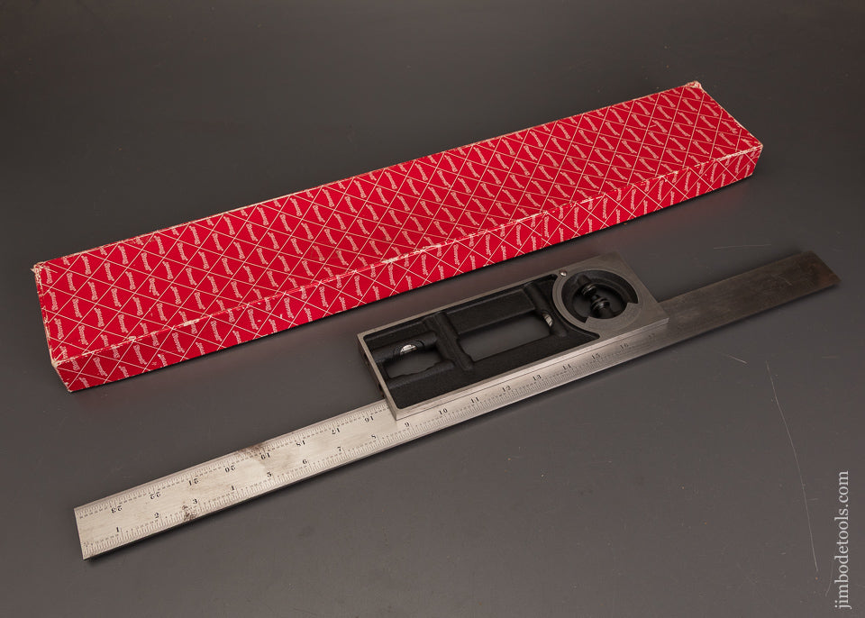 Rare-24-Inch-STARRETT-Builder’s-Combination-Square-Mint-in-Box-121512