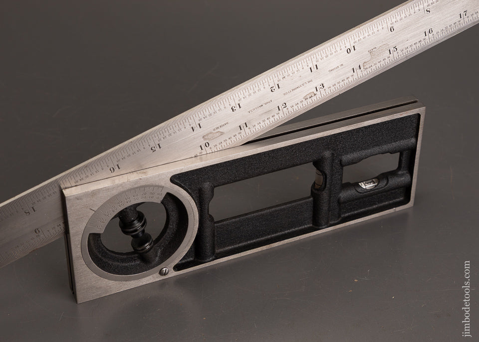 Rare-24-Inch-STARRETT-Builder’s-Combination-Square-Mint-in-Box-121512