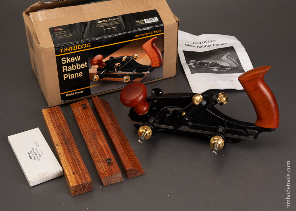 Mint-in-Box-LEE-VALLEY-VERITAS-Skew-Rabbet-Plane-121546