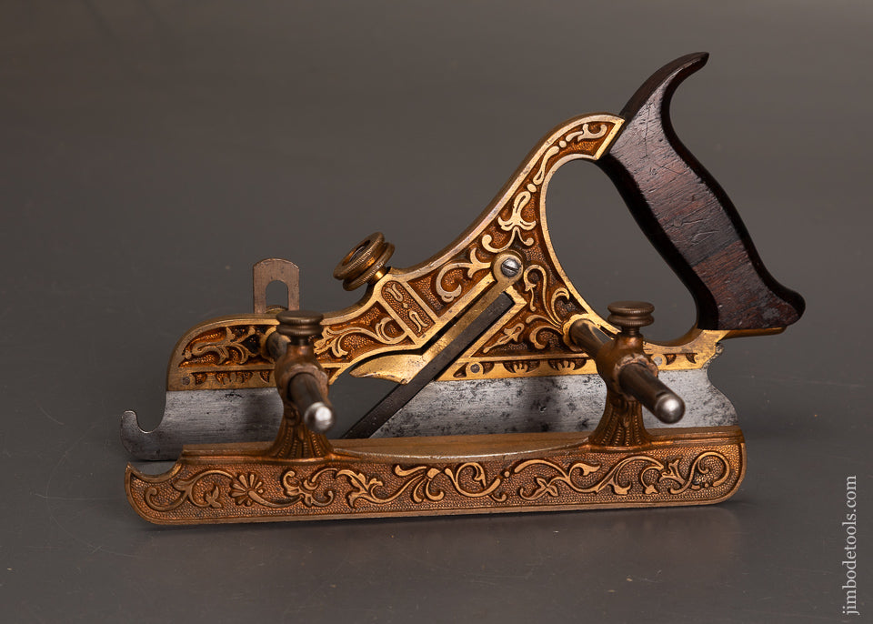 Near-Mint-STANLEY-MILLERS-PATENT-No.-44-Gunmetal-Plow-Plane-121549G-AS-OF-AUG-2