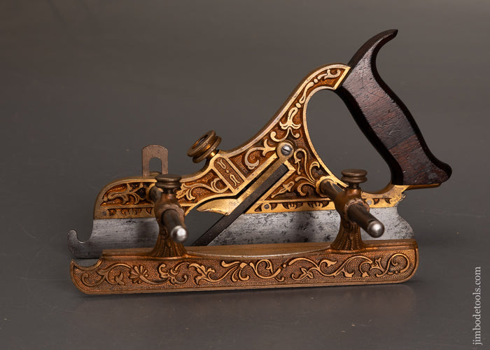 Near-Mint-STANLEY-MILLERS-PATENT-No.-44-Gunmetal-Plow-Plane-121549G-AS-OF-AUG-2