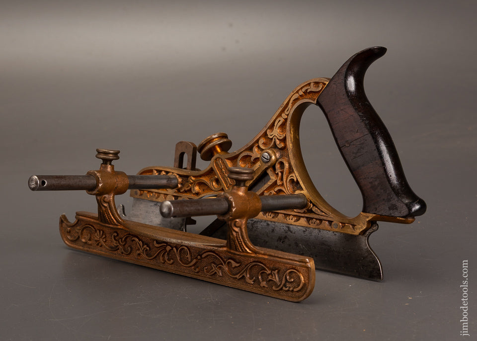 Near-Mint-STANLEY-MILLERS-PATENT-No.-44-Gunmetal-Plow-Plane-121549G-AS-OF-AUG-2