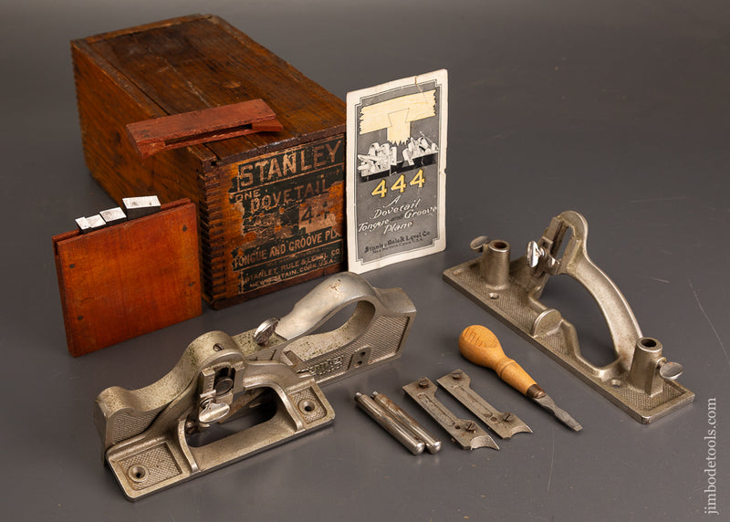 Near-Mint-&-100%-Complete-STANLEY-No.-44-Dovetail-Plane-Original-Chestnut-Box-121551-AS-OF-JULY-15