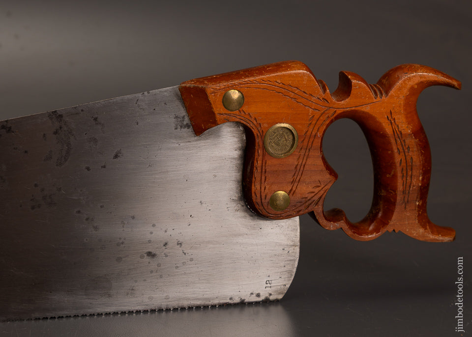 Near New Old Stock DISSTON No. 12 London Spring Hand Saw - 121562