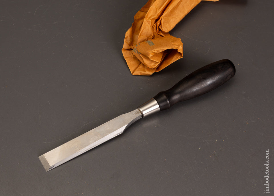 BLUE-SPRUCE-TOOL-WORKS-3/4-Inch-Bench-Chisel-with-African-Blackwood-Handle-Mint-121565