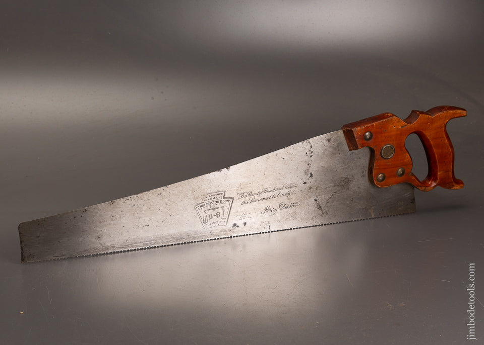 Straight-&-Sharp-DISSTON-No.-D-8-Hand-Saw-121569