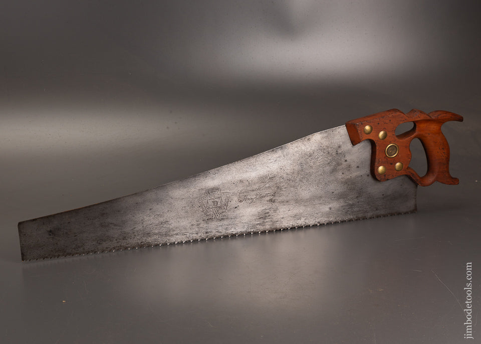 Straight-&-Sharp-DISSTON-No.-D-8-Thumb-Hole-Rip-Hand-Saw-121570