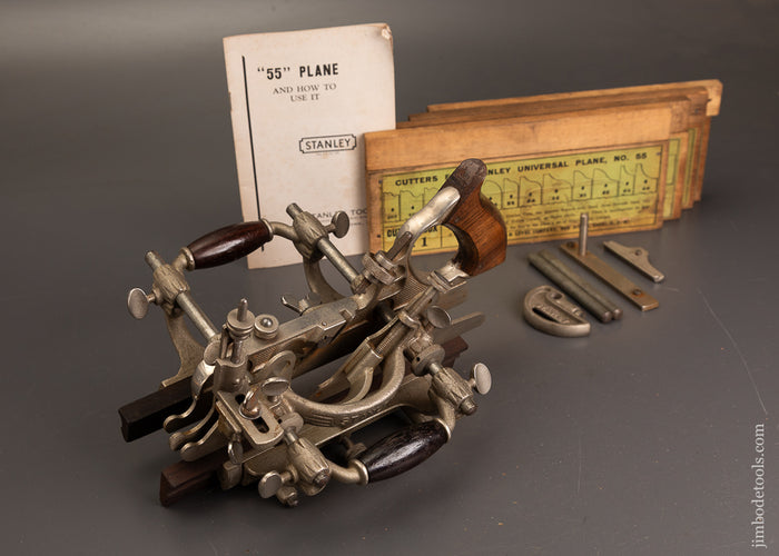 Extra-Fine-Complete-STANLEY-No.-55-Combination-Plane-121579