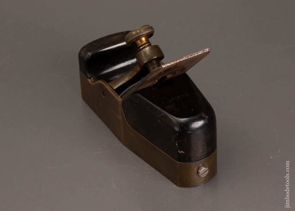 Rare-&-Fine-MOSELEY-&-SON-Gunmetal-&-Ebony-Infill-Smooth-Plane-121589G