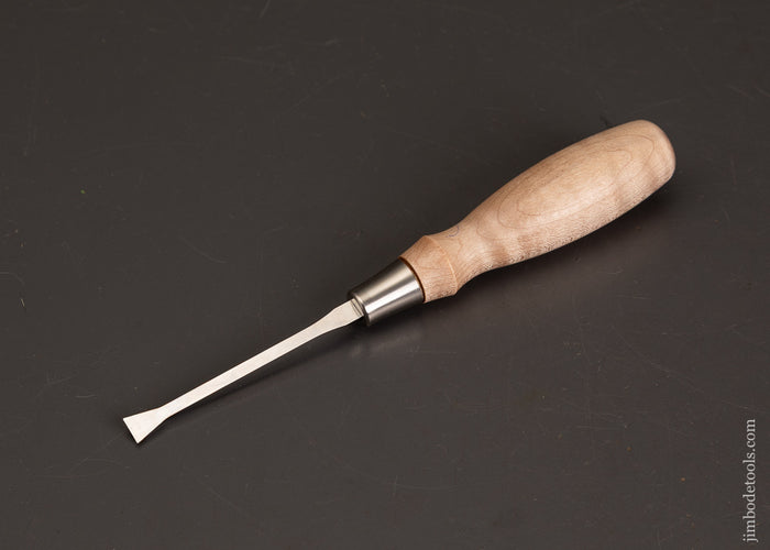 BLUE-SPRUCE-TOOL-WORKS-3/8-Fishtail-Chisel-with-Tiger-Maple-Handle-Mint-121595