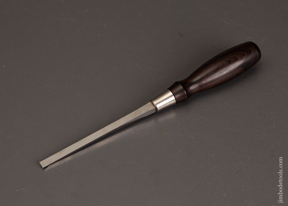 BLUE-SPRUCE-TOOL-WORKS-1/4-Inch-Bench-Chisel-with-African-Blackwood-Handle-Mint-121596