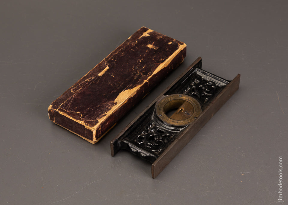Amazing-DAVIS-NO.-1-Ornate-7-Inch-Iron-Level-Near-Mint-in-Box-121601G-AS-OF-JULY-31