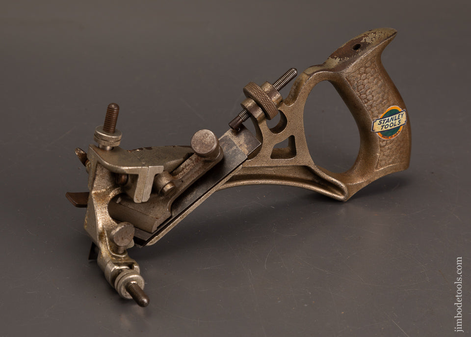 Extra-Fine-STANLEY-No.-196-Curved-Rabbet-Plane-with-Original-Decal-121611-AS-OF-AUG-13
