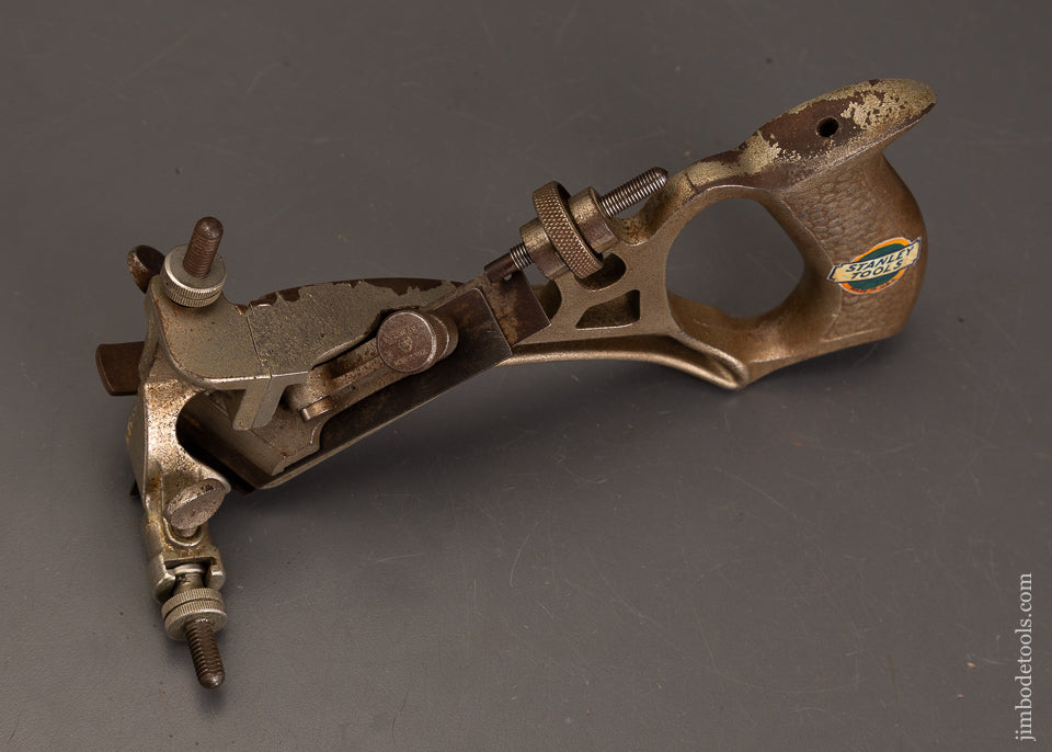 Extra-Fine-STANLEY-No.-196-Curved-Rabbet-Plane-with-Original-Decal-121611-AS-OF-AUG-13